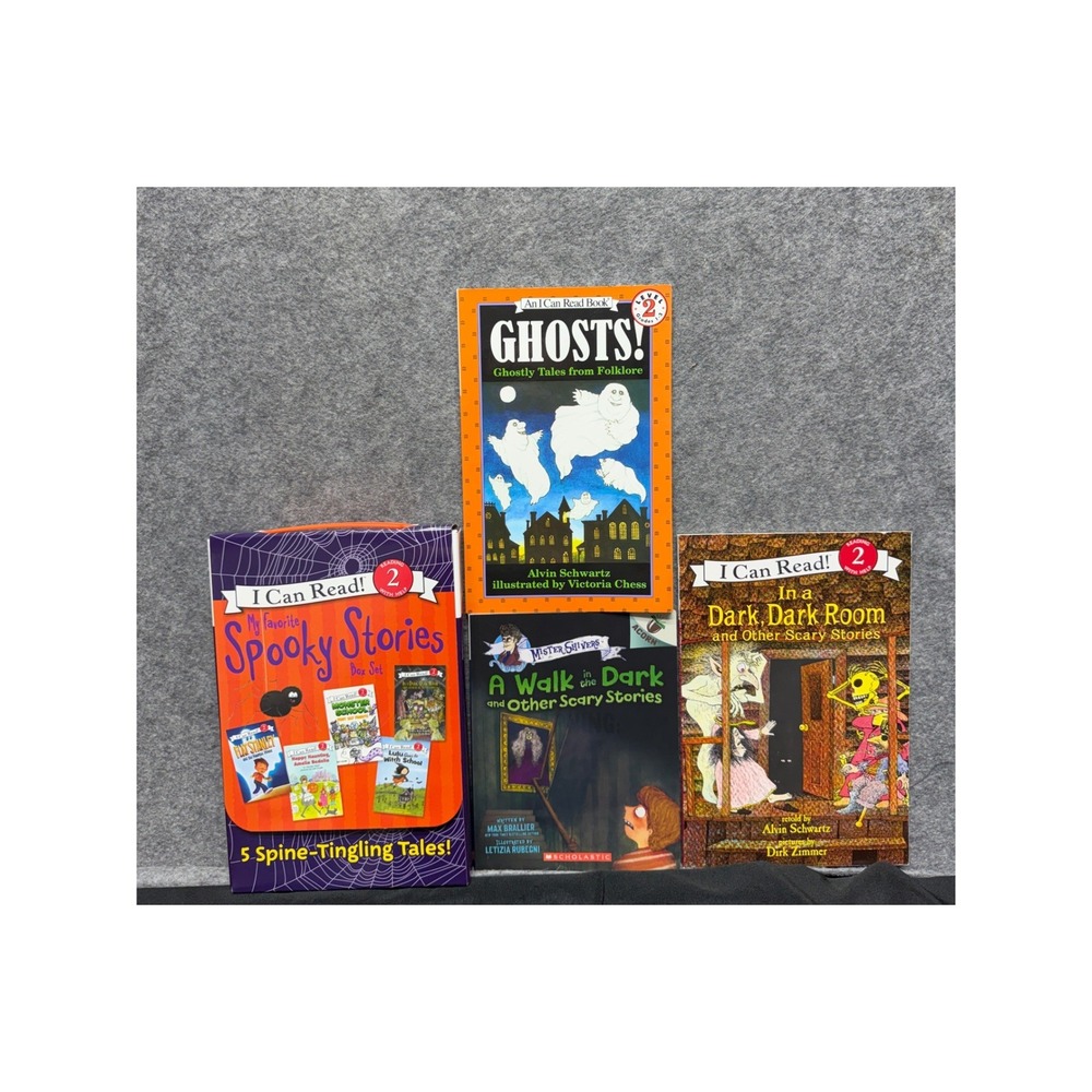 I Can Read Level 2 Spooky Stories Box Set Amelia Bedelia Flat Stanley 8 Book Lot